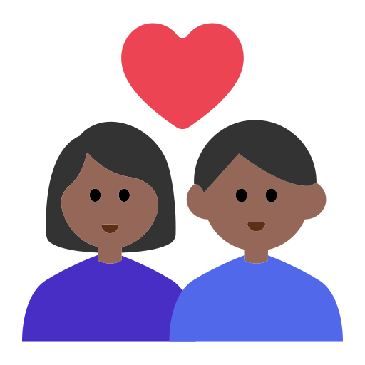 Couple with Heart: Woman, Man, Medium-Dark Skin Tone