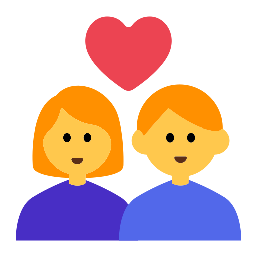 Couple with Heart: Woman, Man