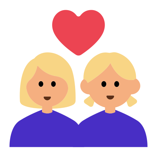 Couple with Heart: Woman, Woman, Medium-Light Skin Tone