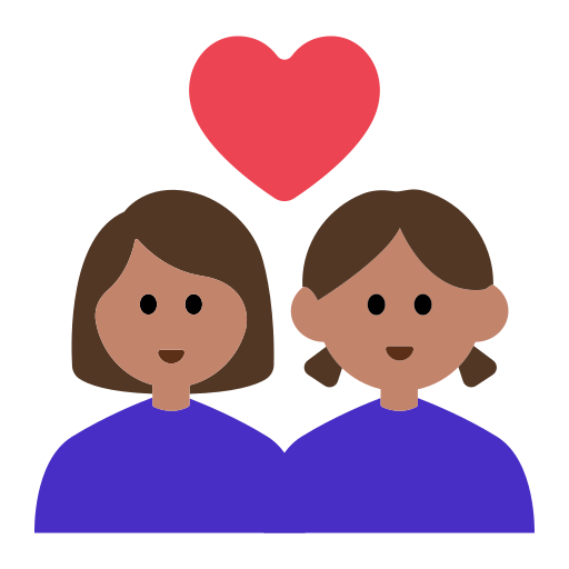 Couple with Heart: Woman, Woman, Medium Skin Tone