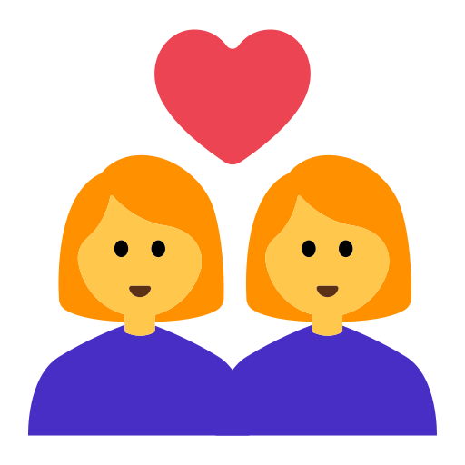 Couple with Heart: Woman, Woman