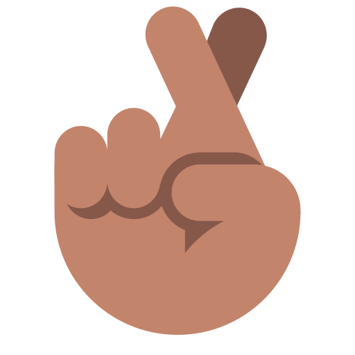 Crossed Fingers: Medium Skin Tone