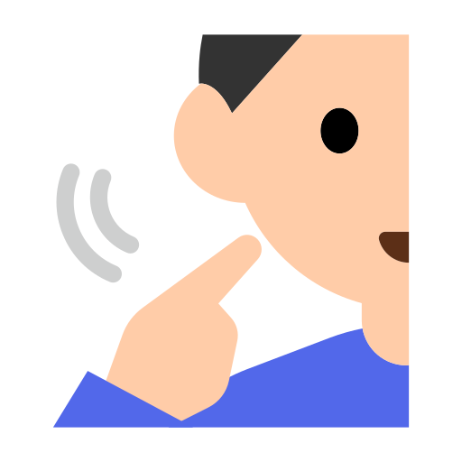 Deaf Man: Light Skin Tone