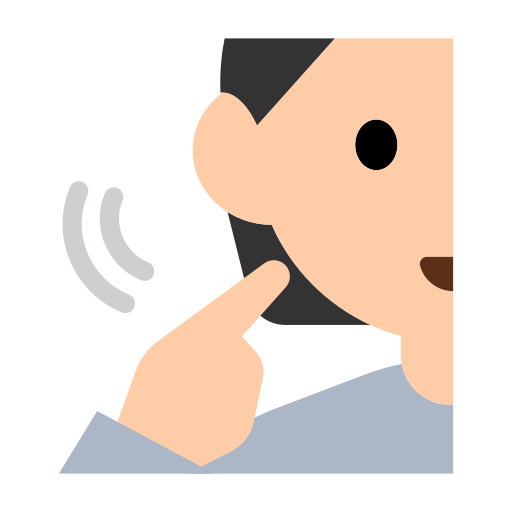 Deaf Person: Light Skin Tone