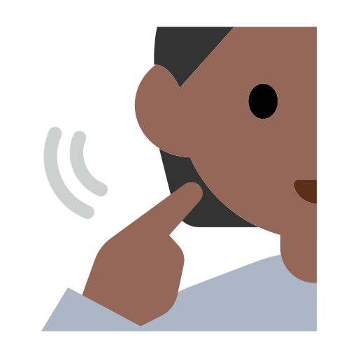Deaf Person: Medium-Dark Skin Tone