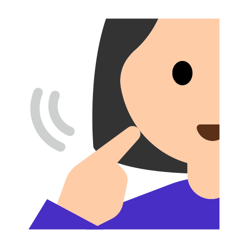 Deaf Woman: Light Skin Tone