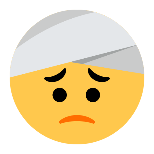 Face with Head-Bandage