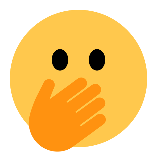 Face with Open Eyes and Hand Over Mouth