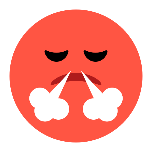 Face with Steam From Nose