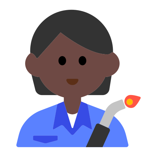 Factory Worker: Dark Skin Tone