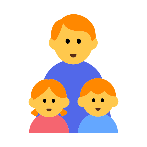 Family: Man, Girl, Boy