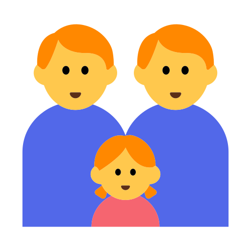 Family: Man, Man, Girl