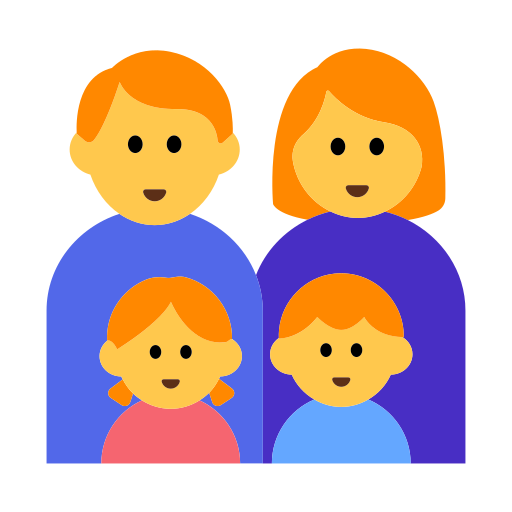 Family: Man, Woman, Girl, Boy