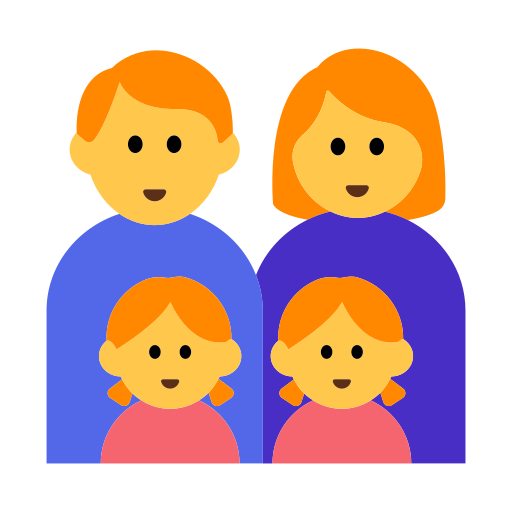Family: Man, Woman, Girl, Girl