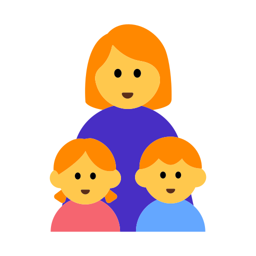 Family: Woman, Girl, Boy
