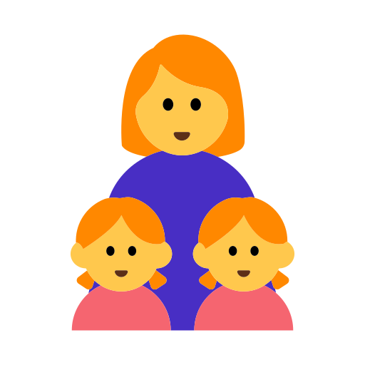 Family: Woman, Girl, Girl