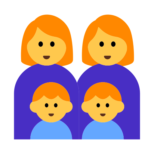 Family: Woman, Woman, Boy, Boy