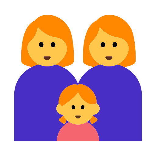Family: Woman, Woman, Girl