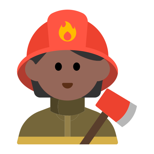 Firefighter: Medium-Dark Skin Tone