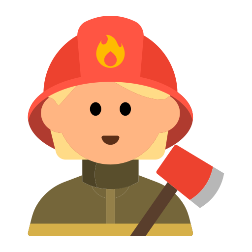 Firefighter: Medium-Light Skin Tone