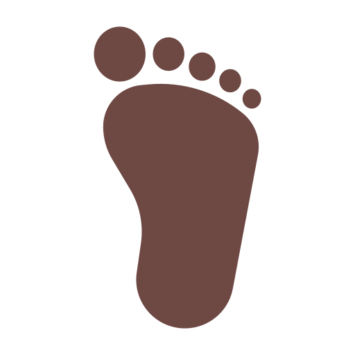 Foot: Dark Skin Tone