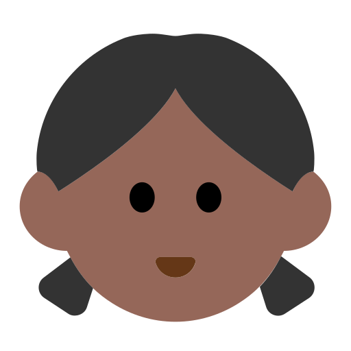 Girl: Medium-Dark Skin Tone