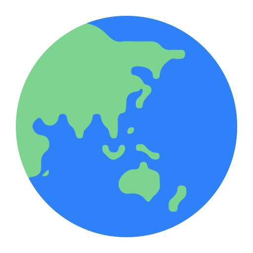 Globe Showing Asia-Australia Globe Showing Asia-Australia