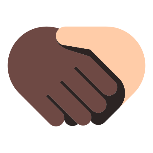 Handshake: Dark Skin Tone, Light Skin Tone