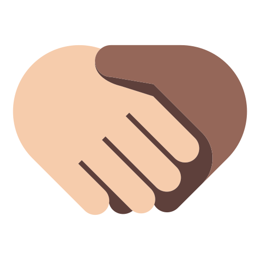 Handshake: Light Skin Tone, Medium-Dark Skin Tone