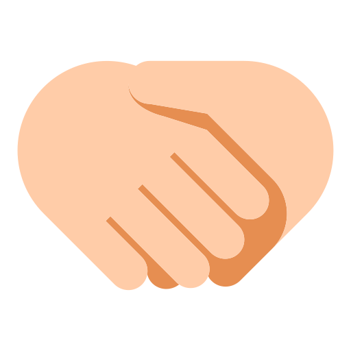 Handshake: Light Skin Tone