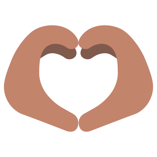 Heart Hands: Medium Skin Tone