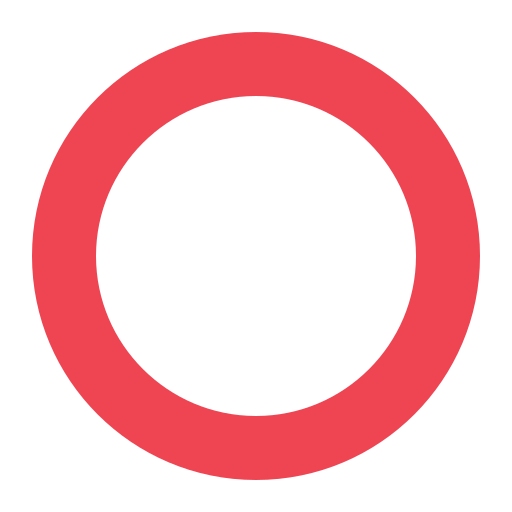 Hollow Red Circle Hollow Red Circle
