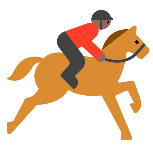 Horse Racing: Medium-Dark Skin Tone