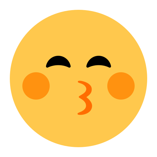 Kissing Face with Closed Eyes