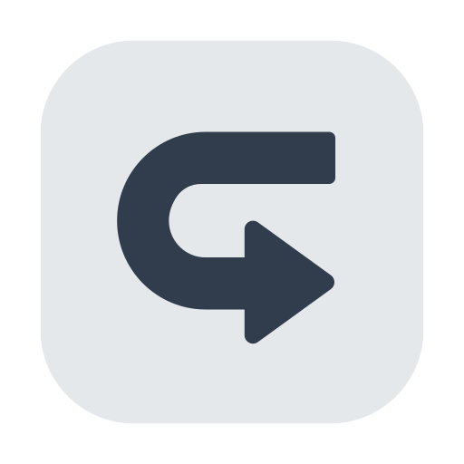 Left Arrow Curving Right Left Arrow Curving Right