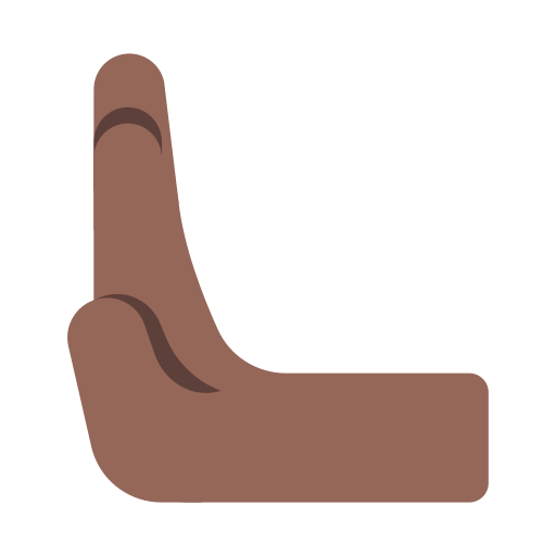 Leftwards Pushing Hand: Medium-Dark Skin Tone