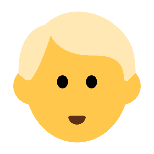 Man: Blond Hair
