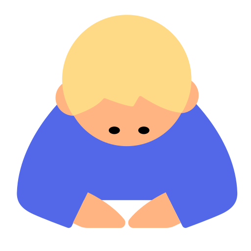 Man Bowing: Medium-Light Skin Tone