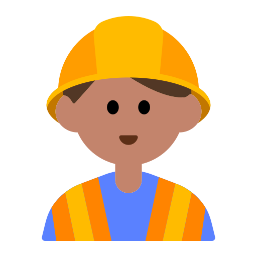 Man Construction Worker: Medium Skin Tone