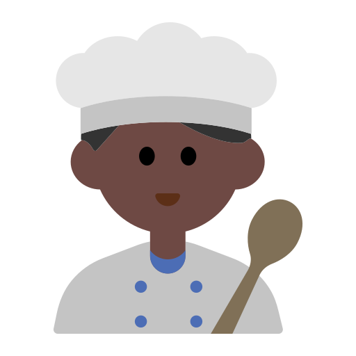 Man Cook: Dark Skin Tone