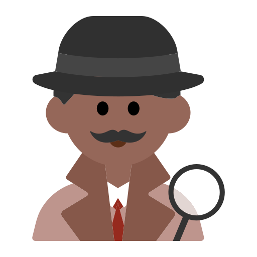 Man Detective: Medium-Dark Skin Tone Man Detective: Medium-Dark Skin Tone
