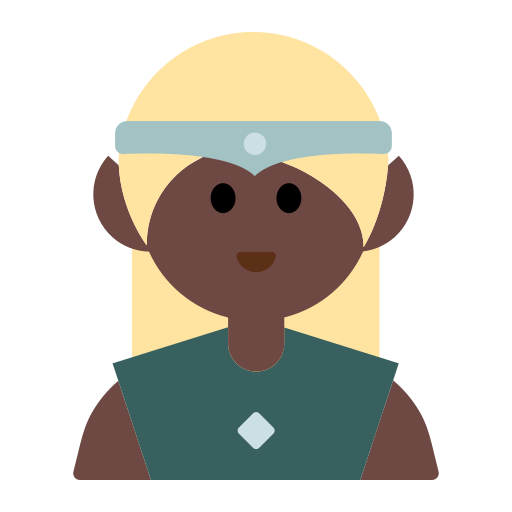 Man Elf: Dark Skin Tone