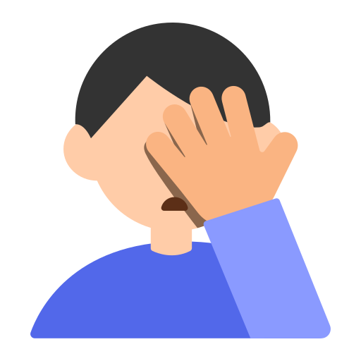 Man Facepalming: Light Skin Tone