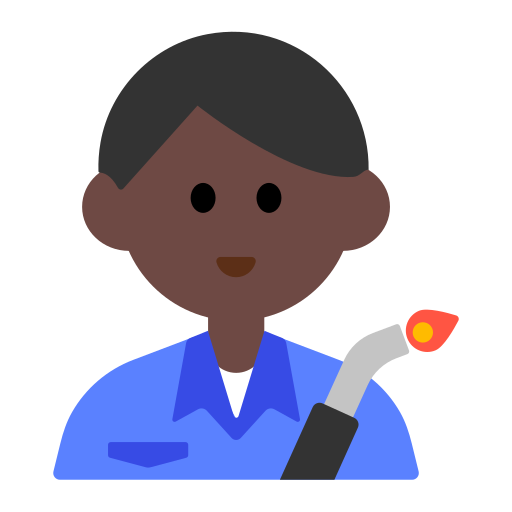 Man Factory Worker: Dark Skin Tone