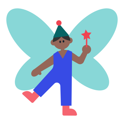 Man Fairy: Medium-Dark Skin Tone