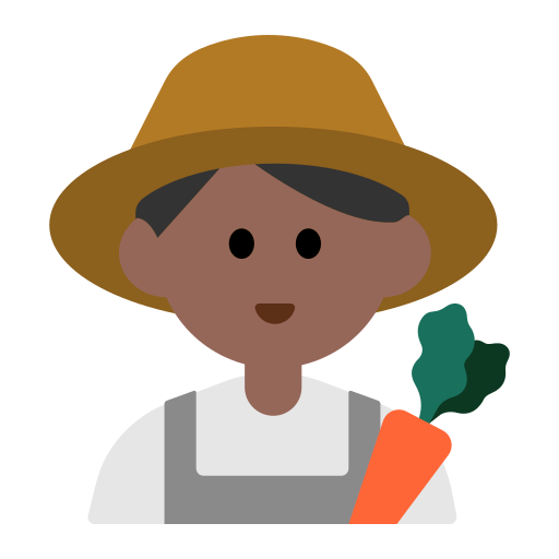 Man Farmer: Medium-Dark Skin Tone