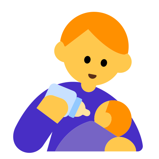 Man Feeding Baby