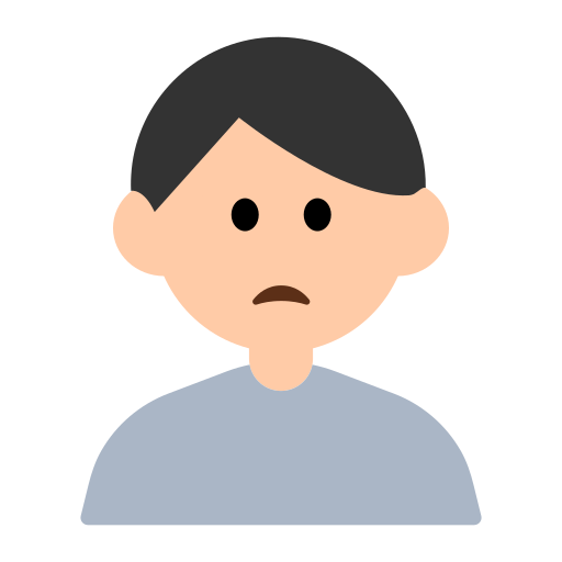 Man Frowning: Light Skin Tone