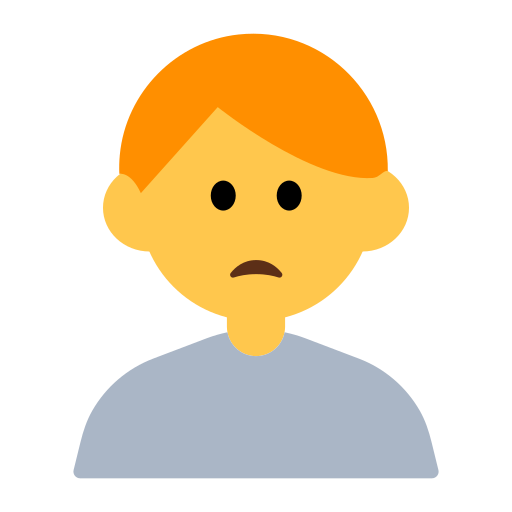 Man Frowning