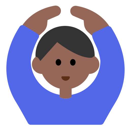 Man Gesturing OK: Medium-Dark Skin Tone